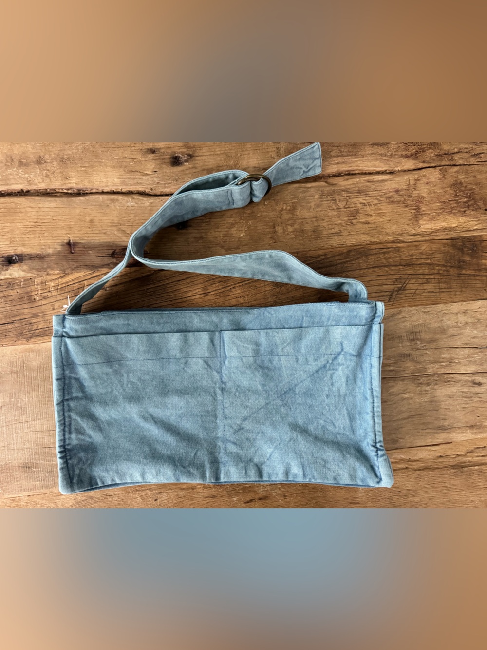 NWT Free People Camp Crush Sling Bag ~ Blue - Picture 7 of 11
